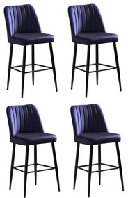 Set de scaune de bar Vento Sax Blue and Black, 4buc., 4 buc