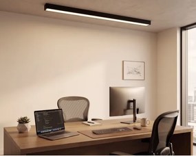 LED plafonieră/lustru pe cablu LED/44W/230V 3000K 120 cm negru