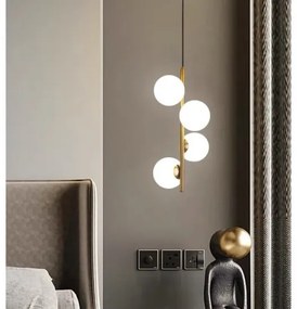 Lustra LED Pendul Elit's Imala, 4 Abajururi, bec G9 Gold