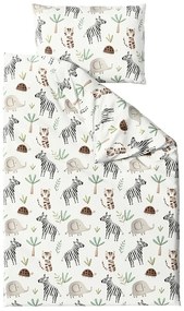 Lenjerie de pat din bumbac JUNGARI crem Dimensiune lenjerie de pat: 70 x 90 cm | 140 x 200 cm