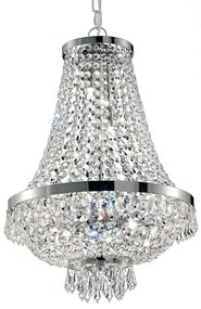 Lustra, Pendul cristal, inaltime reglabila, diam.38cm, CAESAR SP6 CROMO 033532