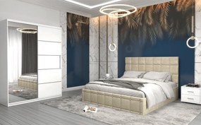 Set dormitor Royal, Alb/Bej