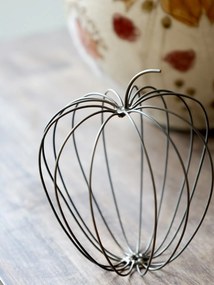 Dovleac decorativ, din metal, D9cm, Pumpkin