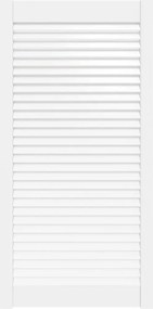 vidaXL Ușă de dulap design lambriu, alb, 99,3x49,4 cm, lemn masiv pin