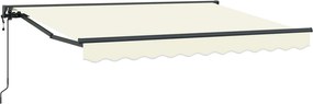 vidaXL Cort electric retractabil Crem 2,5 x 2 m