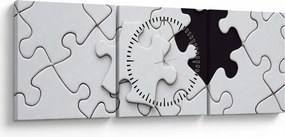 Tablou cu puzzle (cu ceas) (90x30 cm)