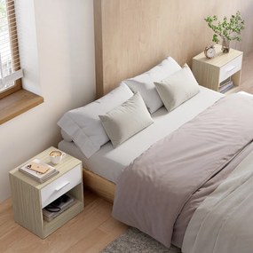 Set de noptiere E1081, stejar, 2 buc.
