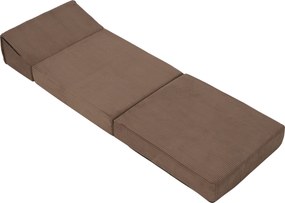 Saltea pliabilă/fotoliu extensibil, 2 in 1, maro deschis, PELOS