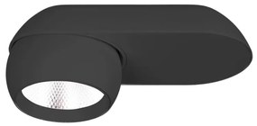 Spot LED Aplicat Directionabil Design Modern, Zeus 10w negru