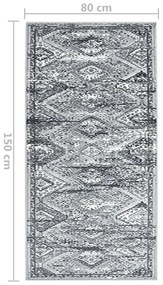 Covor traversa, gri oriental, 80x150 cm, BCF 80 x 150 cm, Model 3