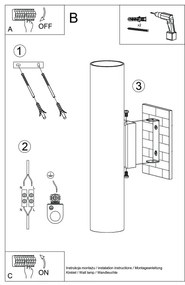Aplică Sollux SL.1483 LAGOS 2xGU10/10W/230V crem