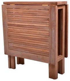 Masă pliabilă de grădină DIVERO din lemn de tec