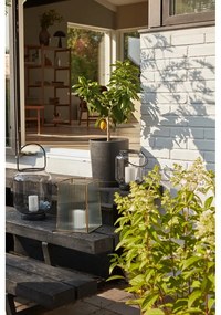 Set 2 ghivece Hübsch Hureno Picco, negru