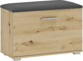 Pantofar LIMA ST2, gri/stejar artisan, PAL laminat, 70x32x45 cm