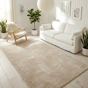 Covor camera antiderapant Welsoft, 180x280 cm, acolade bej