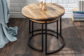 Set de 2 masute design industrial, Elements A-39656 VC