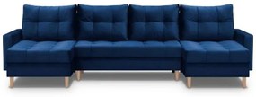 Coltar extensibil forma U albastru inchis Scandi