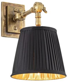 Aplica de perete up or down, alama vintage/ abajur negru, Wentworth