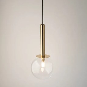 Lustră pe cablu DAISY 1xG9/12W/230V d. 14 cm auriu/negru/transparent