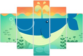 Tablou - Balena veselă (150x105 cm)