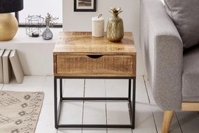 Noptiera design industrial Iron Craft 45cm natur Mango