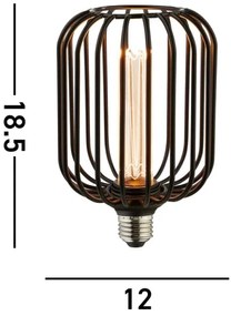 Searchlight 26005BK - Bec LED decorativ GLOBE E27/4,5W/230V 2700K