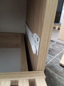 OFERTA Noptiera ENTSIAN 40x40cm, stejar artisan a II-a calitate