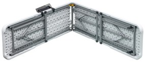 Autronic Bancă de grădină, metal, plastic, alb,AZ-K 1001 WT