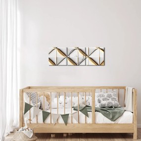 Tablou - Textura decorativă (cu ceas) (90x30 cm)