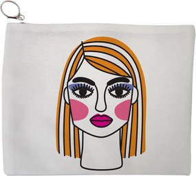 Portfard Cosmetice tip Plic, model Modern Makeup, 23x18 cm, Alb, BEKZ®