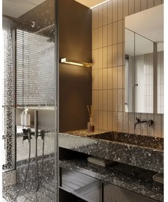 Aplică LED pentru baie MAXLIGHT W0318 FLINK LED/12W/230V IP44 auriu