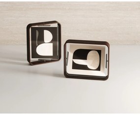 Ramă foto maro închis cu picior de susținere din lemn 26x31,5 cm Bellwood – Umbra