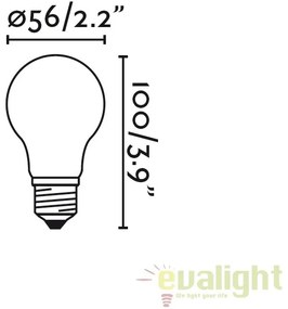 Bec E27 STANDARD LED AMBER 5W 2200K DIMABLE 17432