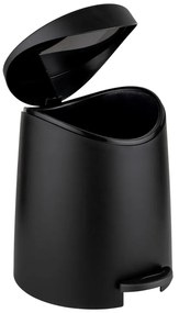 Coș de gunoi negru cu pedală din plastic 3 l Portes – Allstar