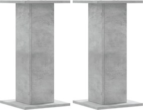 vidaXL Suport de plante, 2 buc., gri beton, 30x30x60 cm lemn prelucrat