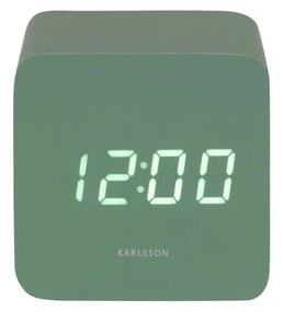 Karlsson 5982GR ceas LED de design cu alarmăverde, 7 cm