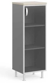 Dulap mediu Manager LUX 45 x 43 x 129,2 cm, dreapta, salcâm deschis / gri