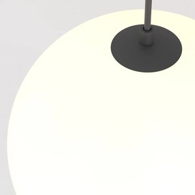Pendul LED design tehnic Luna negru, 4000K