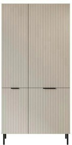 Dulap ALMERA TYP5, nuc/casmir, PAL laminat, cu 2 usi, 90x52x185 cm