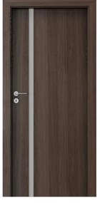 Usa Interior din MDF Porta Focus Premium model 4.A (Culoare: Alb, Toc: Reglabil 10 cm, Maner: Patrat argintiu crom, Dimensiune: 80 cm)