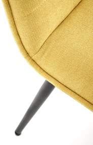 Scaun tapitat K493 mustariu - H92 cm