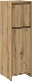 vidaXL Dulap de baie, stejar artizanal, 30x30x95 cm, lemn compozit