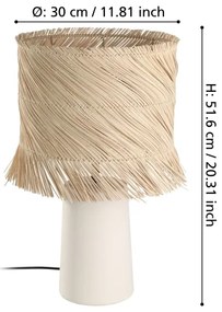 Lampă de masă Eglo 390239 PAISANO 1xE27/40W/230V maro