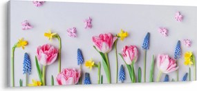 Tablou - Flori de primăvară (120x50 cm)