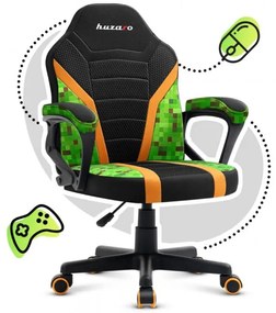Scaun gaming confortabil pentru copii MINECRAFT