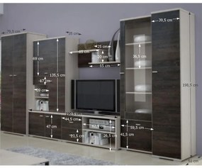 Mobilier living, frasin stejar american, ARS