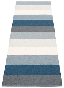 Covor tip traversă pentru interior și exterior albastru/crem 70x200 cm Molly Ocean Grey – Pappelina