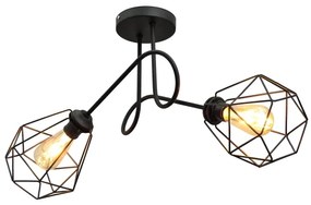 Lustră aplicată KARO 2xE27/15W/230V neagră