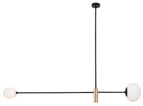 Pendul, Lustra design modern Lucia negru, auriu