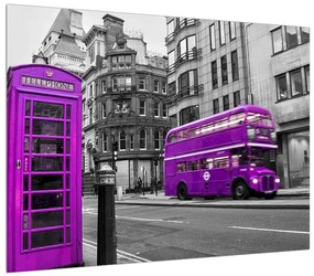Tablou cu Londra în culori violete (70x50 cm), în 40 de alte dimensiuni noi